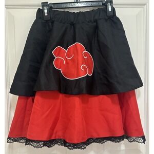 Akatsuki Skirt Naruto Inspired‎ Anime Cosplay Costume Woman's SMALL